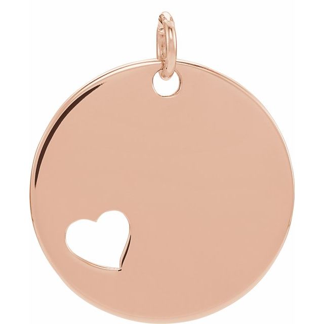 Pieced Heart Engravable Necklace